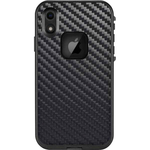 Black Carbon Fiber Specialty Texture Material LifeProof Fre iPhone Skin