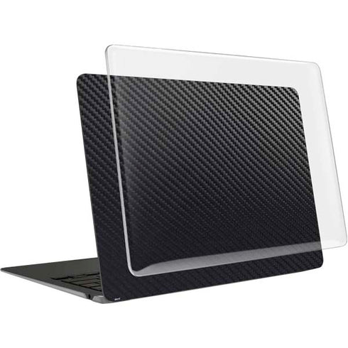 Black Carbon Fiber Specialty Texture Material MacBook Air 13in (2020) Case plus Skin