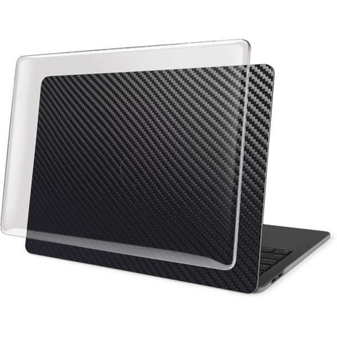 Black Carbon Fiber Specialty Texture Material MacBook Pro 13in (2020) Case plus Skin