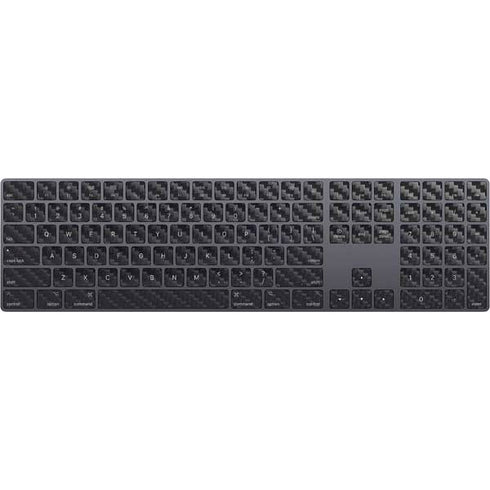 Black Carbon Fiber Specialty Texture Material Magic Keyboard with Numeric Keypad Skin