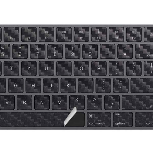 Black Carbon Fiber Specialty Texture Material Magic Keyboard with Numeric Keypad Skin