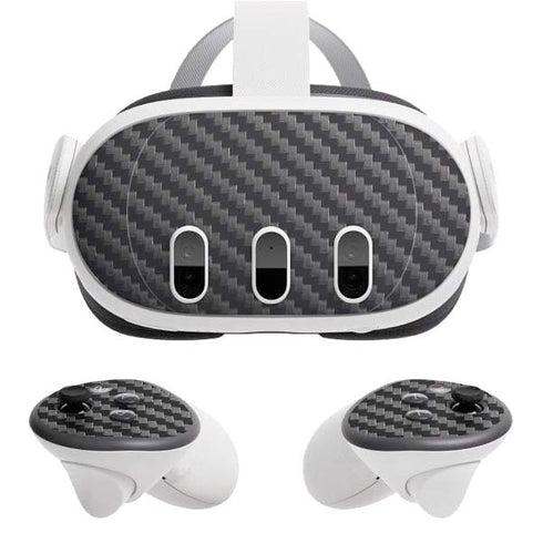 Black Carbon Fiber Specialty Texture Material Meta Quest 3 Skin