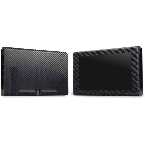 Black Carbon Fiber Specialty Texture Material Nintendo Switch Bundle Skin