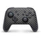Black Carbon Fiber Specialty Texture Material Nintendo Switch Pro Controller Skin