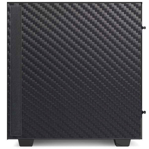 Black Carbon Fiber Specialty Texture Material NZXT H510 Compact ATX Mid-Tower Case Skin