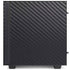 Black Carbon Fiber Specialty Texture Material NZXT H510 Compact ATX Mid-Tower Case Skin