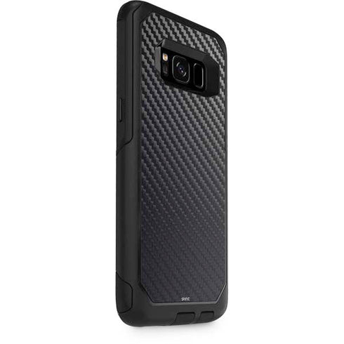 Black Carbon Fiber Specialty Texture Material Otterbox Commuter Galaxy Skin