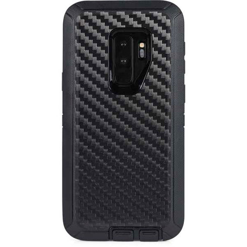 Black Carbon Fiber Specialty Texture Material Otterbox Defender Galaxy Skin