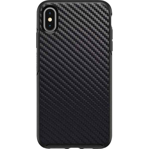 Black Carbon Fiber Specialty Texture Material Otterbox Symmetry iPhone Skin