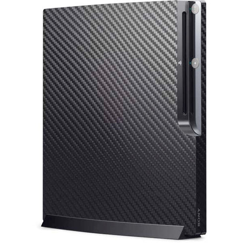 Black Carbon Fiber Specialty Texture Material Playstation 3 & PS3 Slim Skin