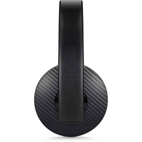 Black Carbon Fiber Specialty Texture Material PlayStation 4 Gold Wireless Headset Skin