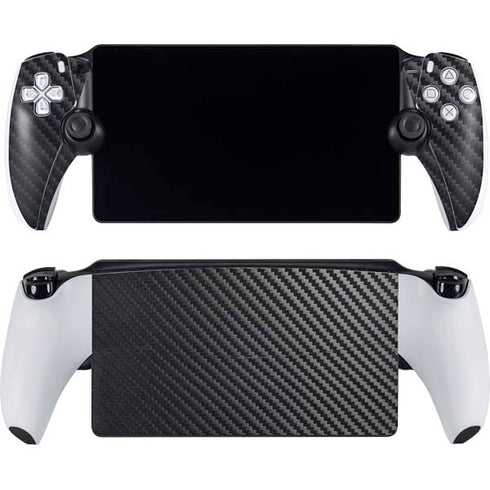 Black Carbon Fiber Specialty Texture Material PlayStation Portal Remote Player Skin