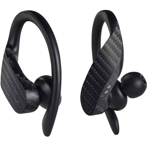 Black Carbon Fiber Specialty Texture Material PowerBeats Pro Skin