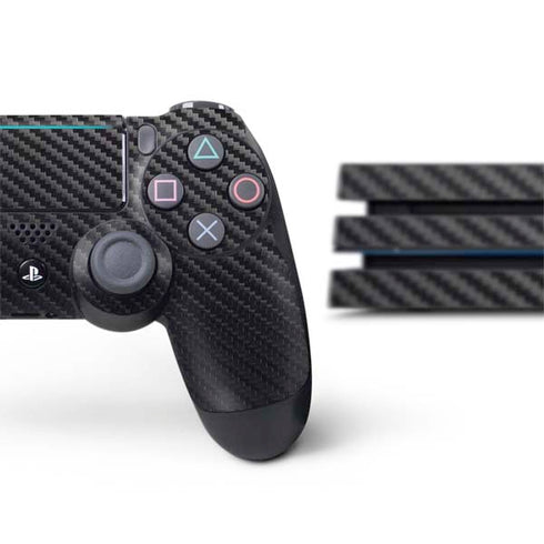 Black Carbon Fiber Specialty Texture Material PS4 Pro Bundle Skin