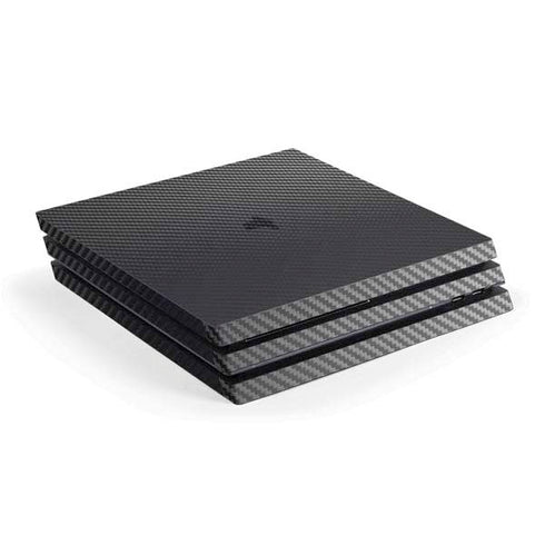 Black Carbon Fiber Specialty Texture Material PS4 Pro Console Skin