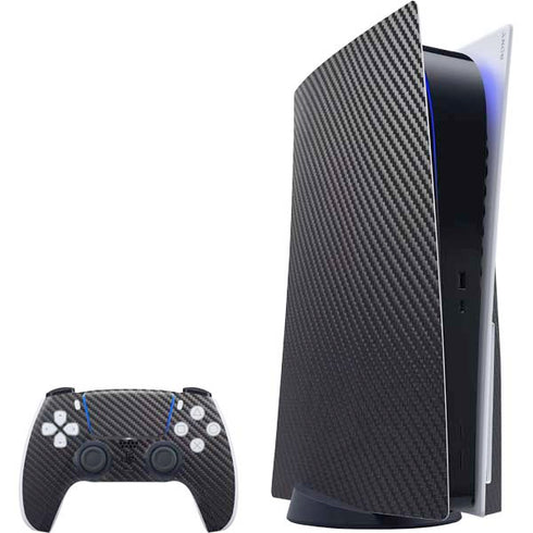 Black Carbon Fiber Specialty Texture Material PS5 Bundle Skin