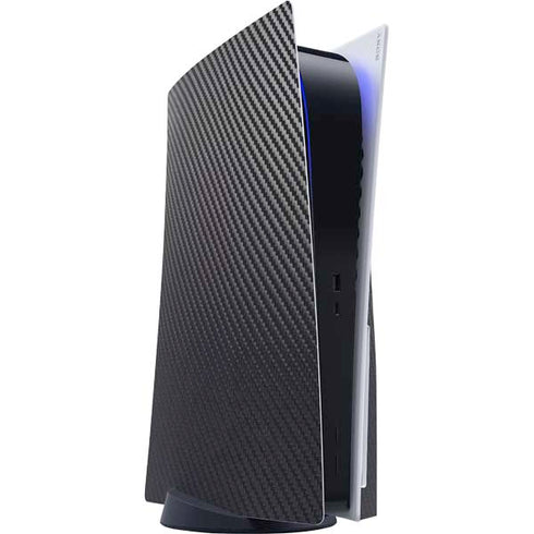 Black Carbon Fiber Specialty Texture Material PS5 Console Skin