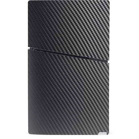 Black Carbon Fiber Specialty Texture Material PS5 Slim Digital Edition Console Skin