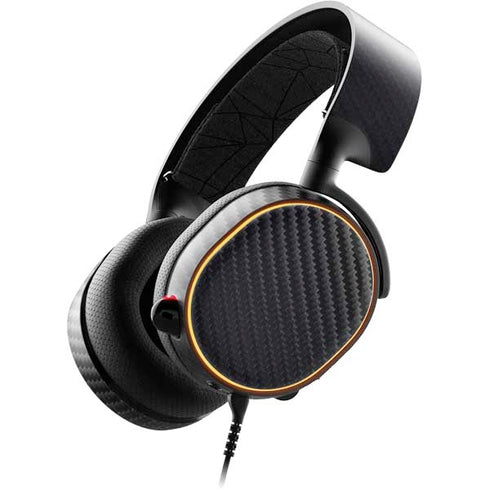 Black Carbon Fiber Specialty Texture Material SteelSeries Arctis 5 Skin