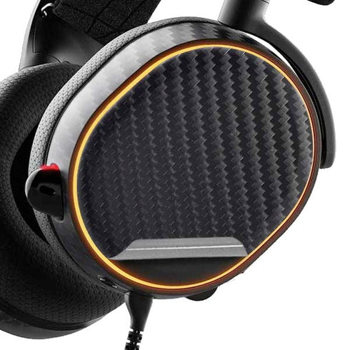 Black Carbon Fiber Specialty Texture Material SteelSeries Arctis 5 Skin