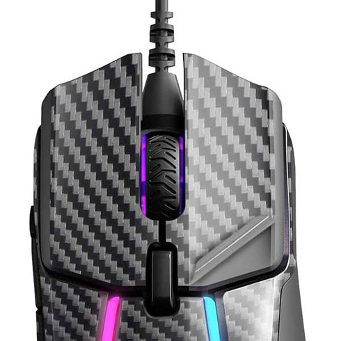 Black Carbon Fiber Specialty Texture Material SteelSeries Rival 600 Gaming Mouse Skin