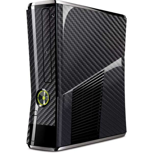 Black Carbon Fiber Specialty Texture Material Xbox 360 Slim (2010) Skin
