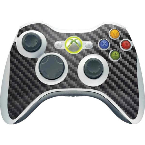 Black Carbon Fiber Specialty Texture Material Xbox 360 Wireless Controller Skin