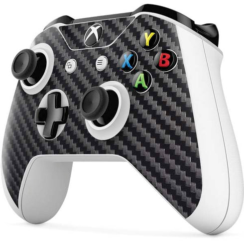 Black Carbon Fiber Specialty Texture Material Xbox One S Controller Skin