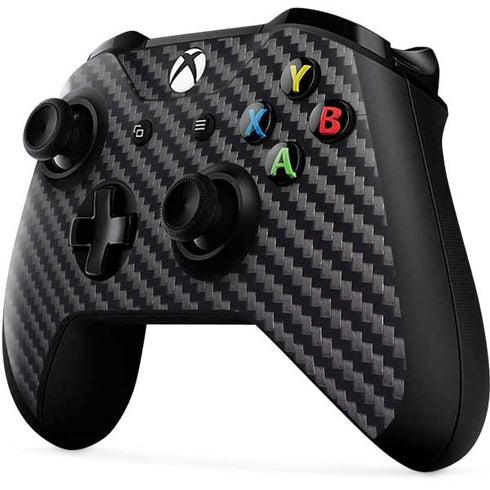 Black Carbon Fiber Specialty Texture Material Xbox One X Controller Skin