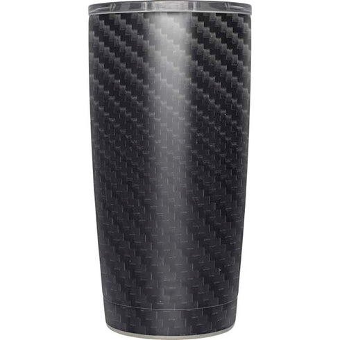 Black Carbon Fiber Specialty Texture Material Yeti 20oz Tumbler Skin