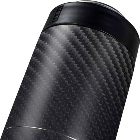 Black Carbon Fiber Specialty Texture Material Yeti Colster Can Insulator Skin