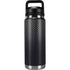 Black Carbon Fiber Specialty Texture Material YETI Rambler 26oz Bottle Skin