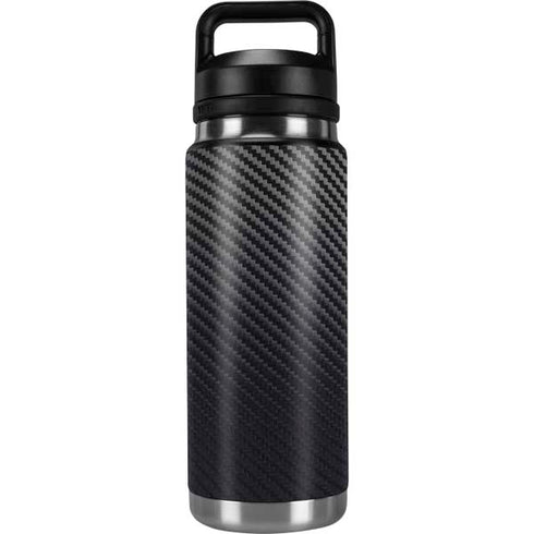 Black Carbon Fiber Specialty Texture Material YETI Rambler 26oz Bottle Skin