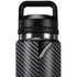 Black Carbon Fiber Specialty Texture Material YETI Rambler 26oz Bottle Skin