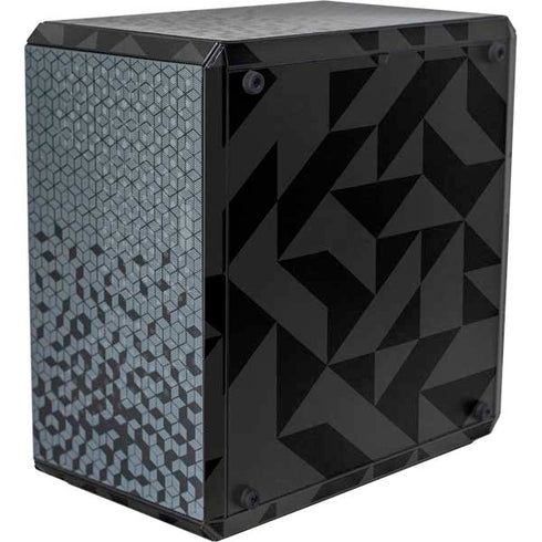 Black Geometric Cooler Master MasterBox Q300L Mini Tower Skin