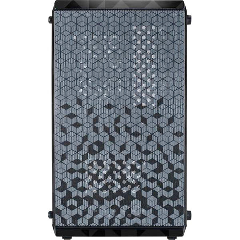 Black Geometric Cooler Master MasterBox Q300L Mini Tower Skin