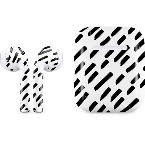 Black Dash Apple AirPods 2 Skin