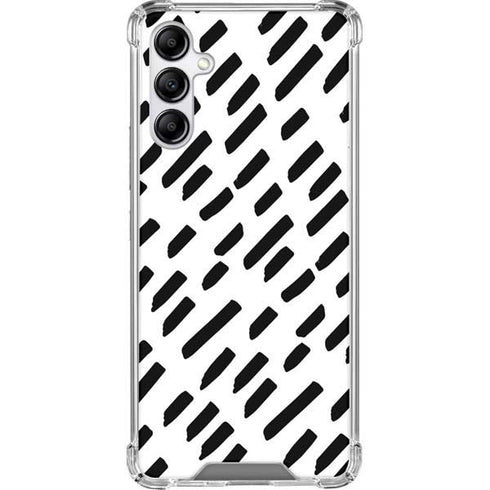 Black Dash Galaxy A14 5G Clear Case