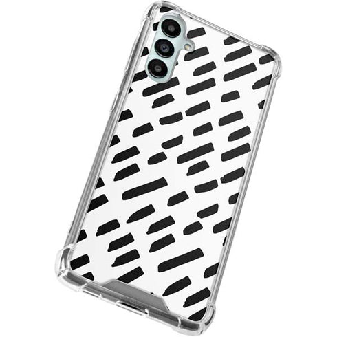 Black Dash Galaxy A15 5G Clear Case