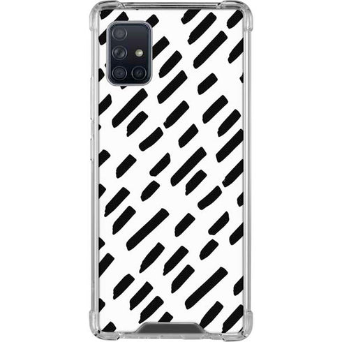 Black Dash Galaxy A51 5G Clear Case