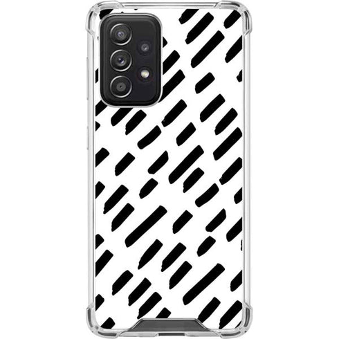 Black Dash Galaxy A52 5G Clear Case