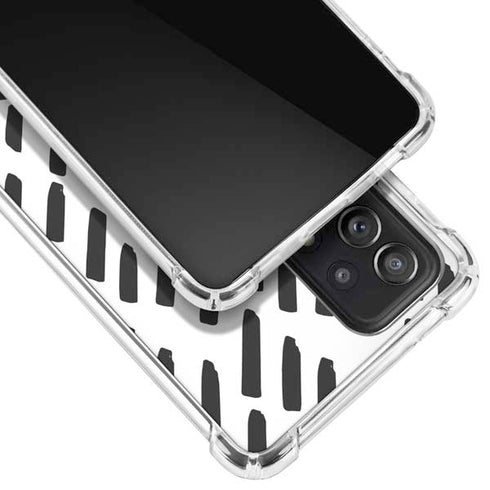 Black Dash Galaxy A52 5G Clear Case