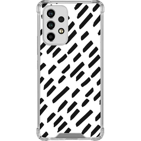 Black Dash Galaxy A53 5G Clear Case