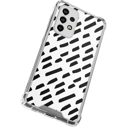 Black Dash Galaxy A53 5G Clear Case