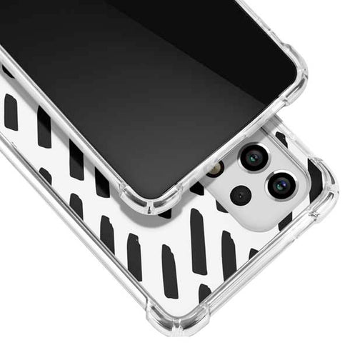 Black Dash Galaxy A53 5G Clear Case