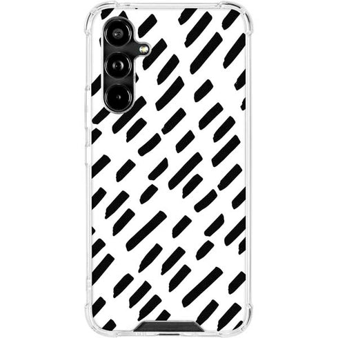 Black Dash Galaxy A54 5G Clear Case