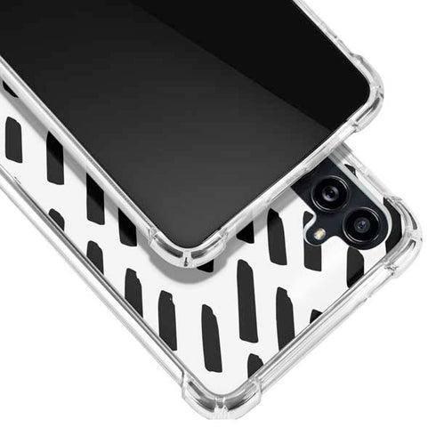 Black Dash Galaxy A54 5G Clear Case