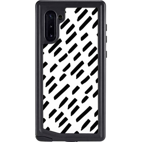 Black Dash Galaxy Note 10 Waterproof Case