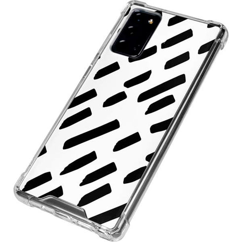 Black Dash Galaxy Note20 5G Clear Case