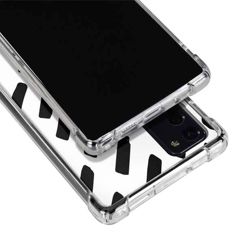 Black Dash Galaxy Note20 5G Clear Case